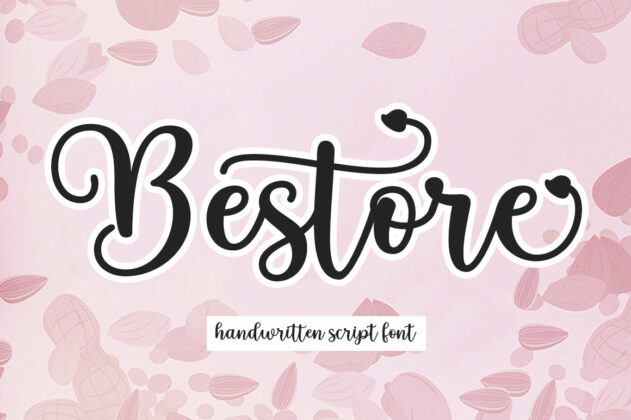 Bestore | Script Fonts Poster 6