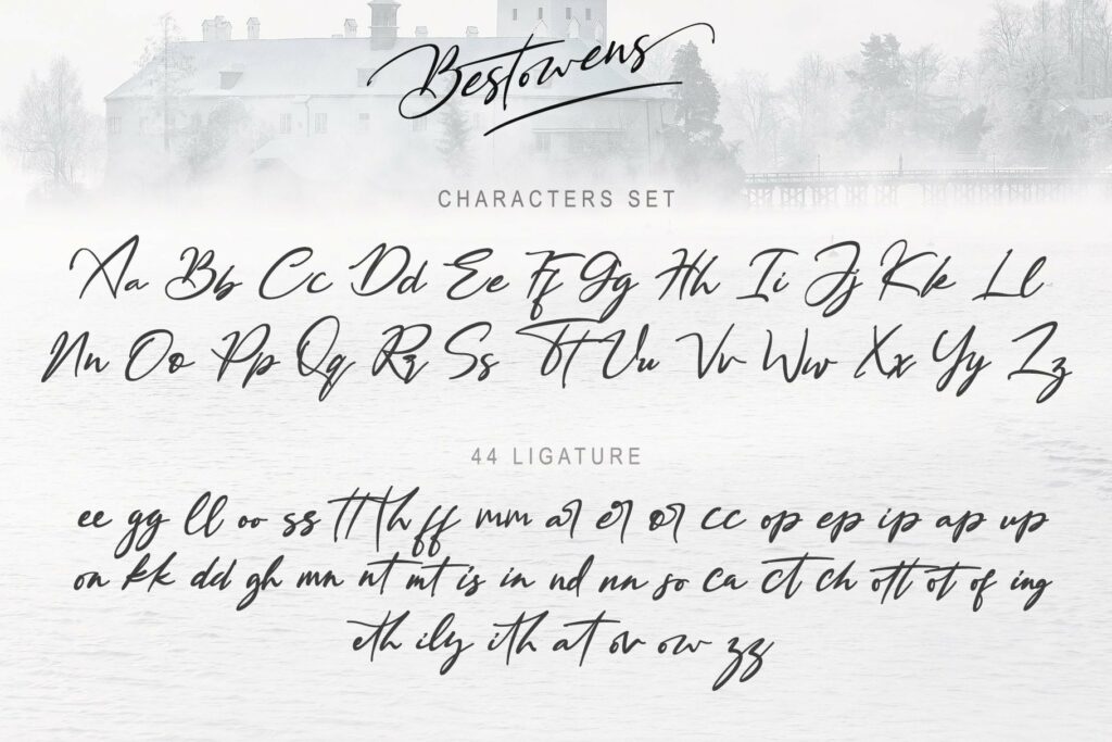 BESTOWENS FAMILY (10 Styles in 1 Typeface) Poster 1