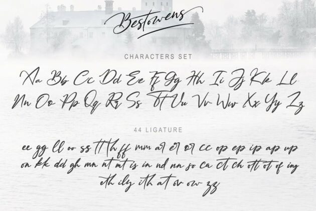 BESTOWENS FAMILY (10 Styles in 1 Typeface) Poster 1