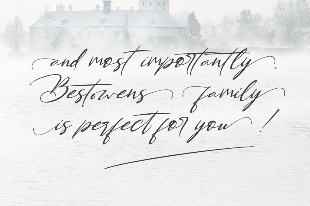 BESTOWENS FAMILY (10 Styles in 1 Typeface) Poster 6