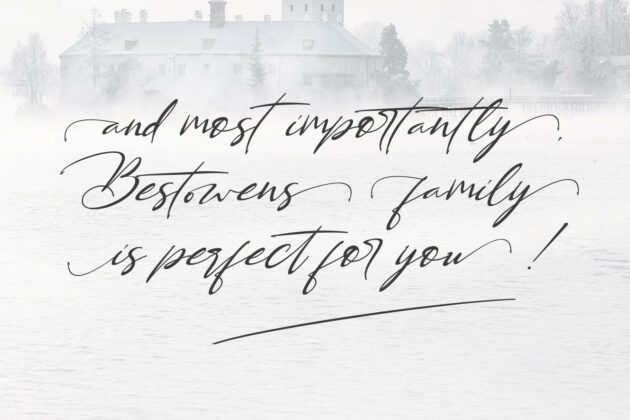 BESTOWENS FAMILY (10 Styles in 1 Typeface) Poster 6