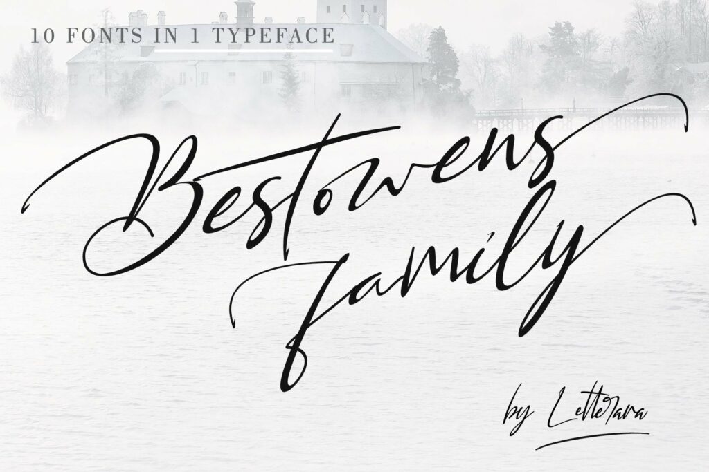 BESTOWENS FAMILY (10 Styles in 1 Typeface) Poster 7