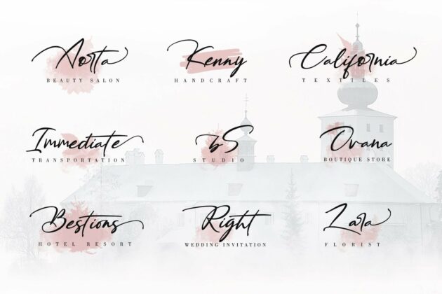 BESTOWENS FAMILY (10 Styles in 1 Typeface) Poster 9