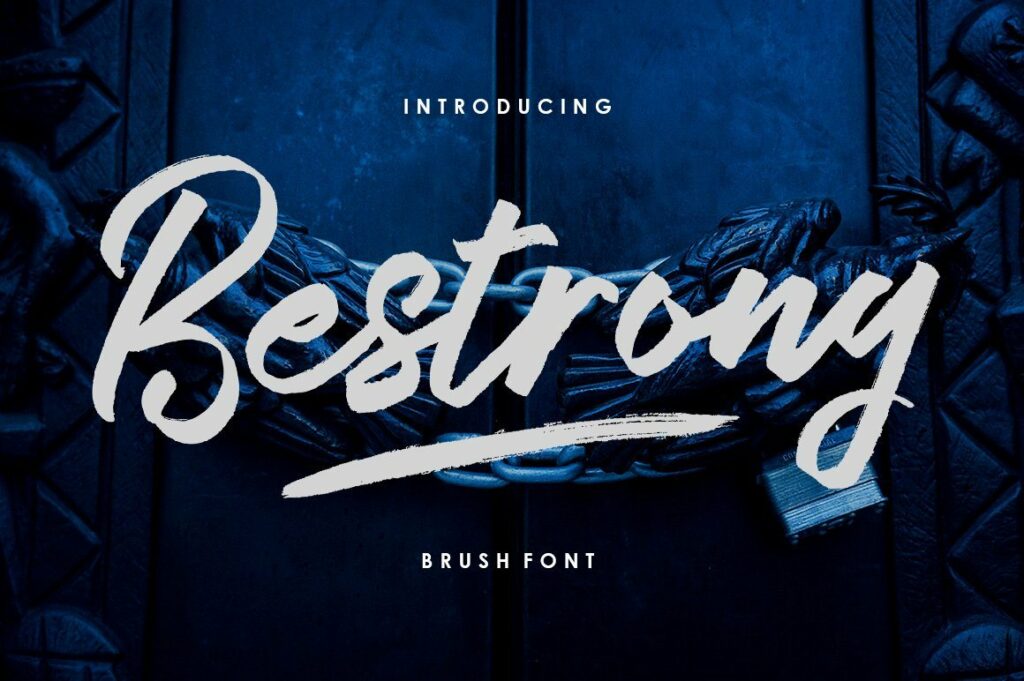 Bestrong - Brush Font Poster 6