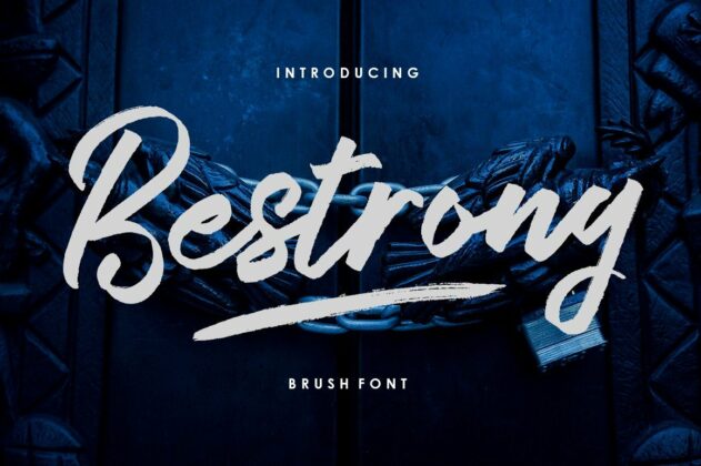 Bestrong - Brush Font Poster 6