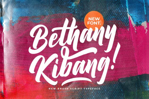 Bethany Kibang - Bold Script Font Poster 7