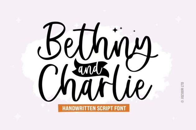 Bethny Charlie - Modern Script Font Poster 4