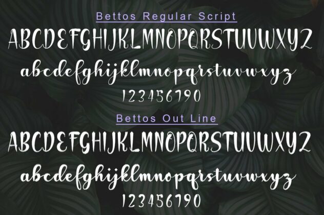 Bettos Font Duo Poster 4
