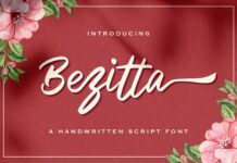 Bezitta - Handwritten Font Poster 1