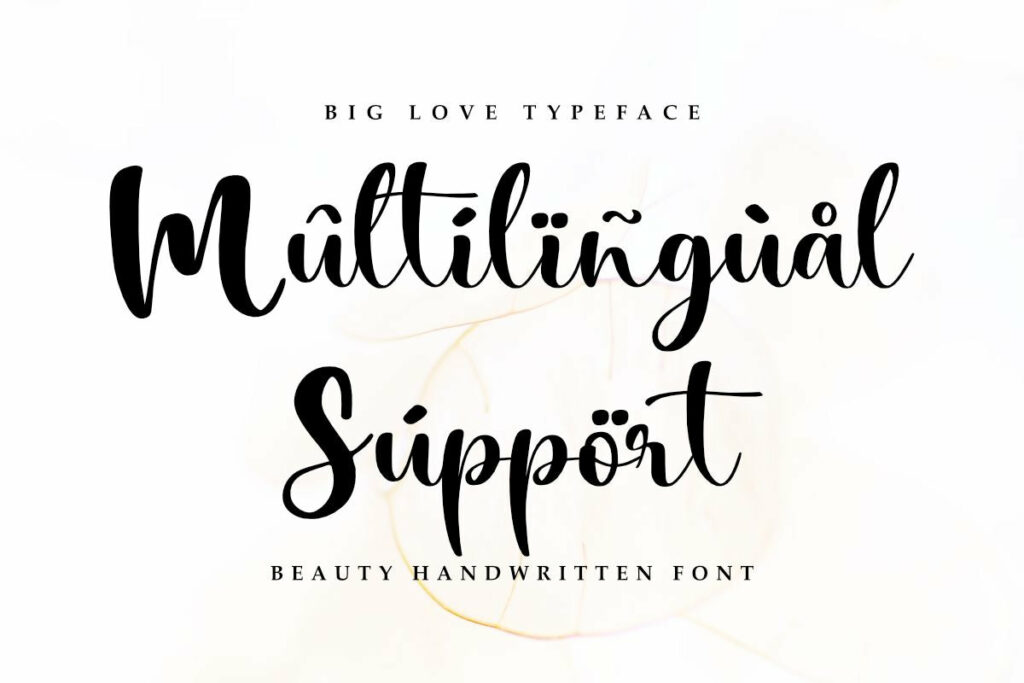Big Love - Wedding Font Poster 6
