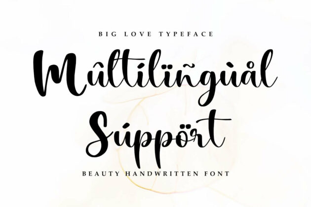 Big Love - Wedding Font Poster 6
