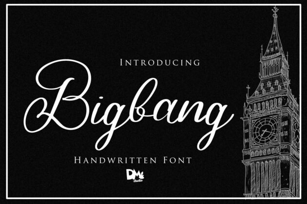 Bigbang - Handwritten Font Poster 2