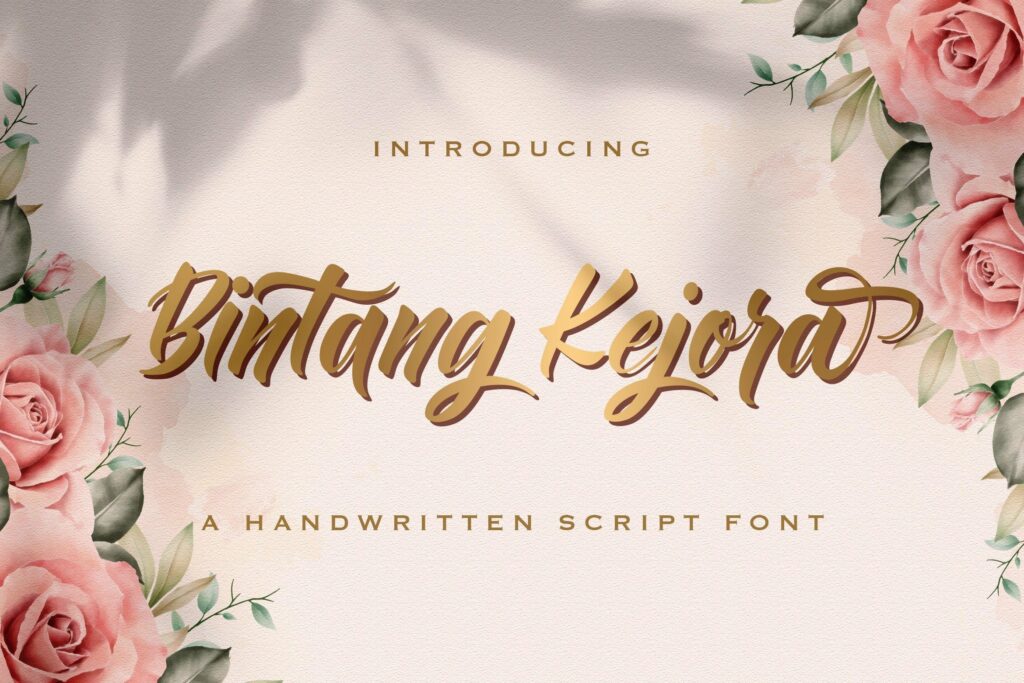 Bintang Kejora - Handwritten Font Poster 6