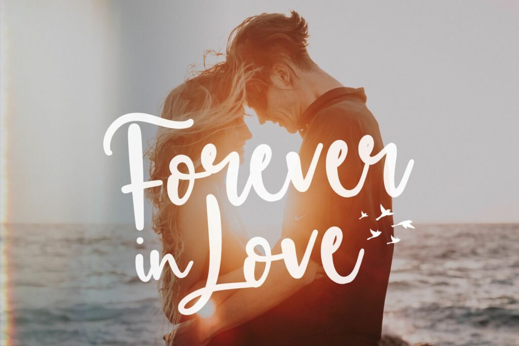 Birdlove Lovely Handwritten Font Poster 3