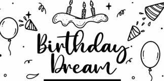 Birthday Dream Cute and Quirky Handwritten Script Poster 1