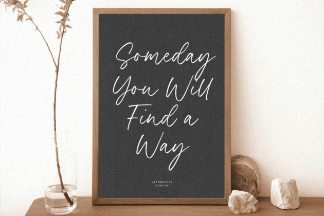 Black Forest Modern Handwritten Font Poster 3