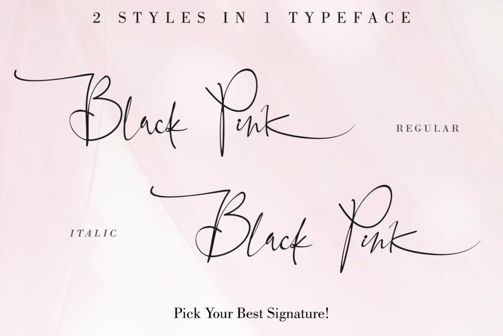 Black Pink Signature Poster 10