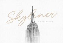 Blackswan Monoline Signature Font Poster 1