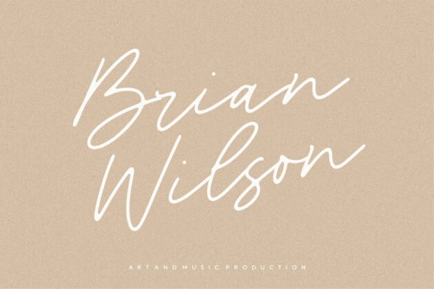 Blackswan Monoline Signature Font Poster 5