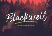 Blackwell - Textured Brush Font Poster 1
