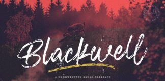 Blackwell - Textured Brush Font Poster 1