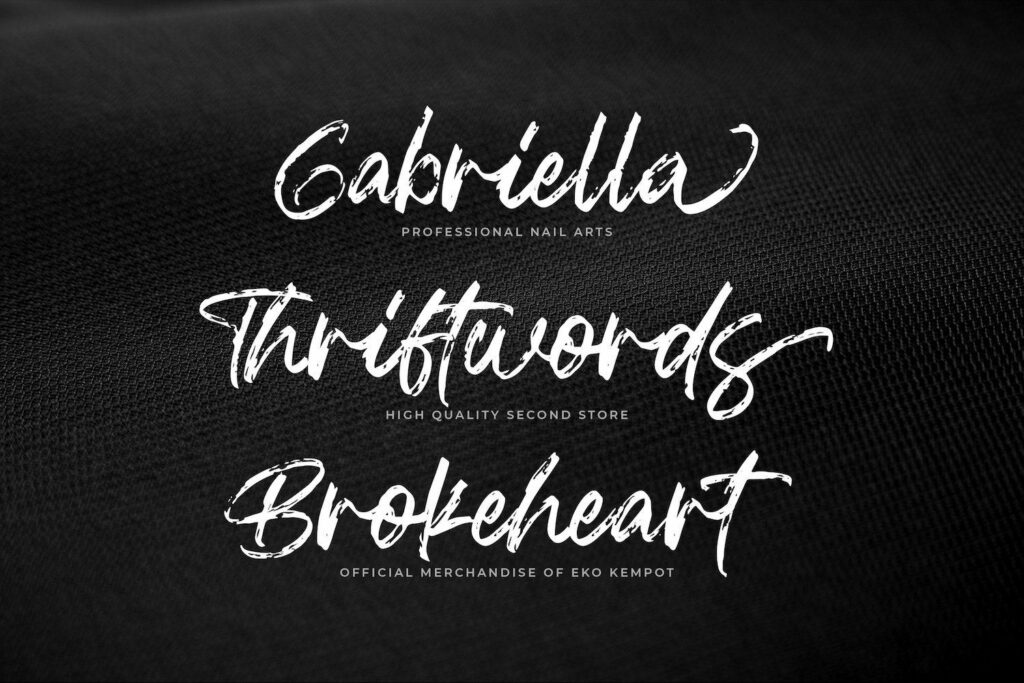 Blackwell - Textured Brush Font Poster 7