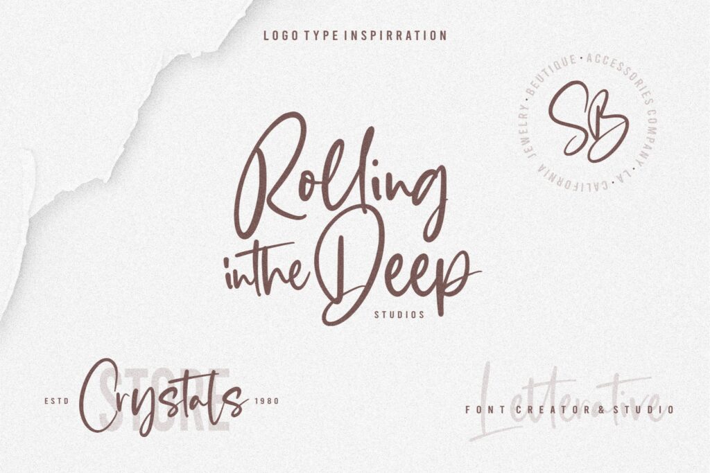 Blankside Modern Calligraphy Font Poster 1