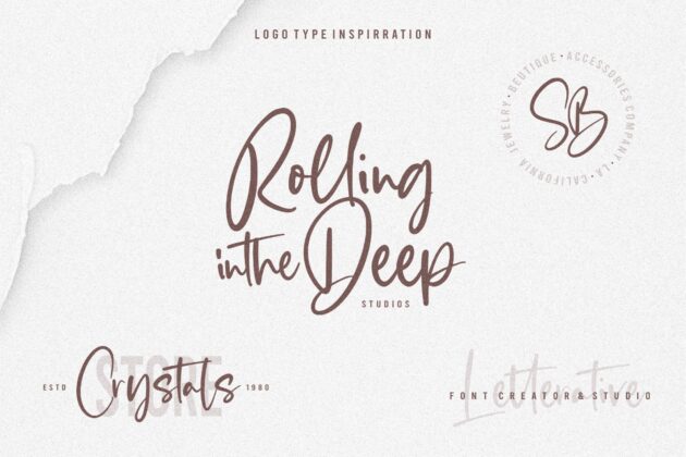 Blankside Modern Calligraphy Font Poster 1