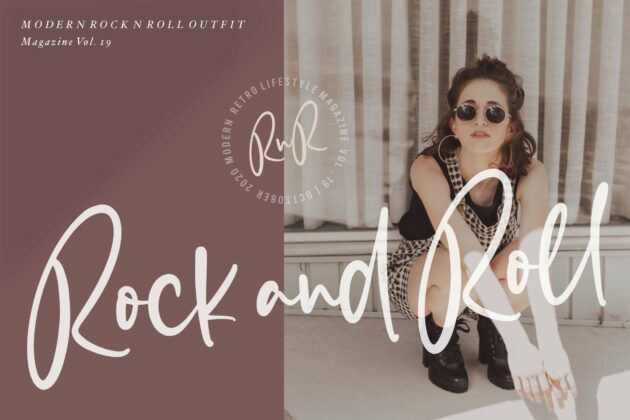 Blankside Modern Calligraphy Font Poster 3
