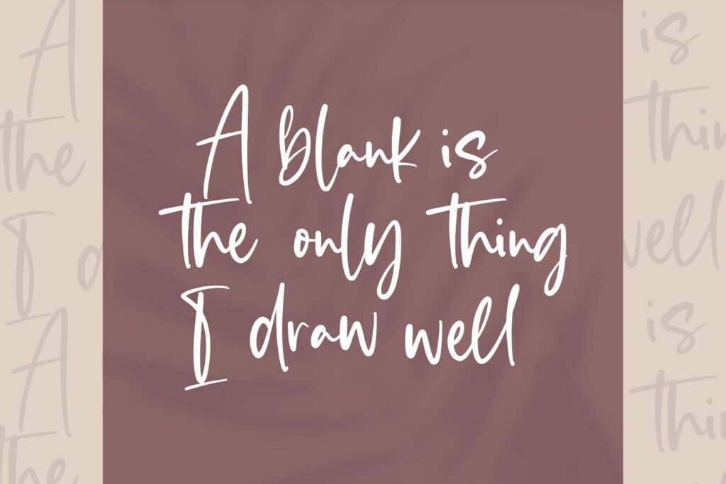 Blankside Modern Calligraphy Font Poster 4