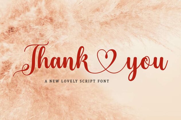 Blenda Darling Lovely Font Poster 8