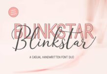 Blinkstar Font Duo Poster 1