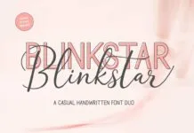Blinkstar Font Duo Poster 1