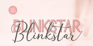 Blinkstar Font Duo Poster 1