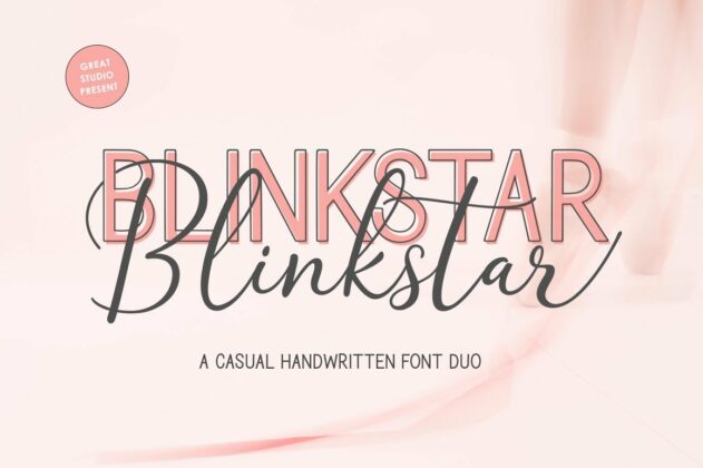 Blinkstar Font Duo Poster 1