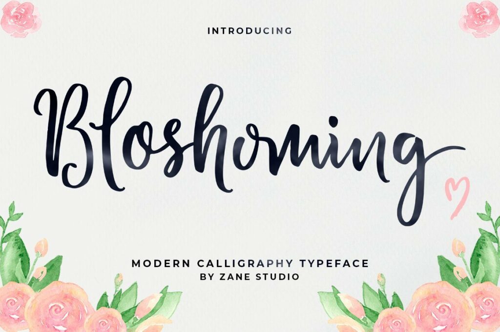 Blossomed Script Poster 4
