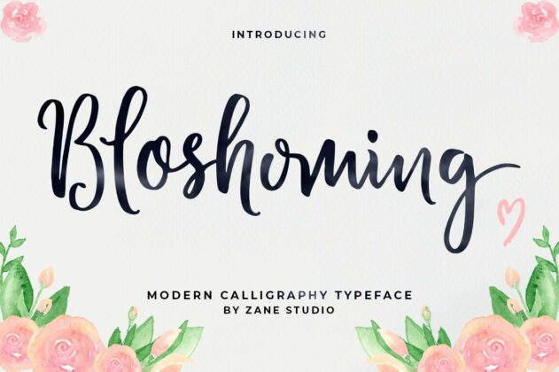 Blossomed Script Poster 4