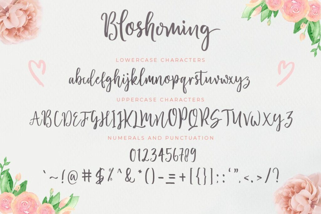 Blossomed Script Poster 5