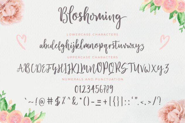 Blossomed Script Poster 5