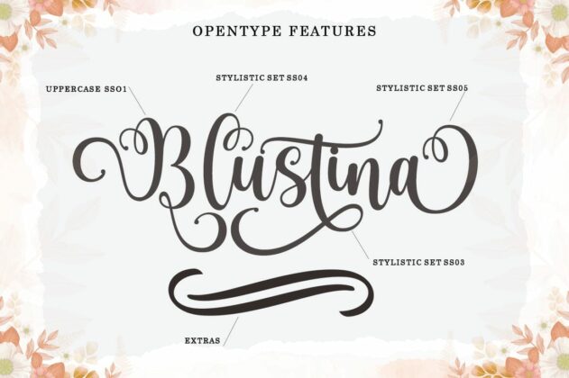 Blustina Script and Extras Poster 7