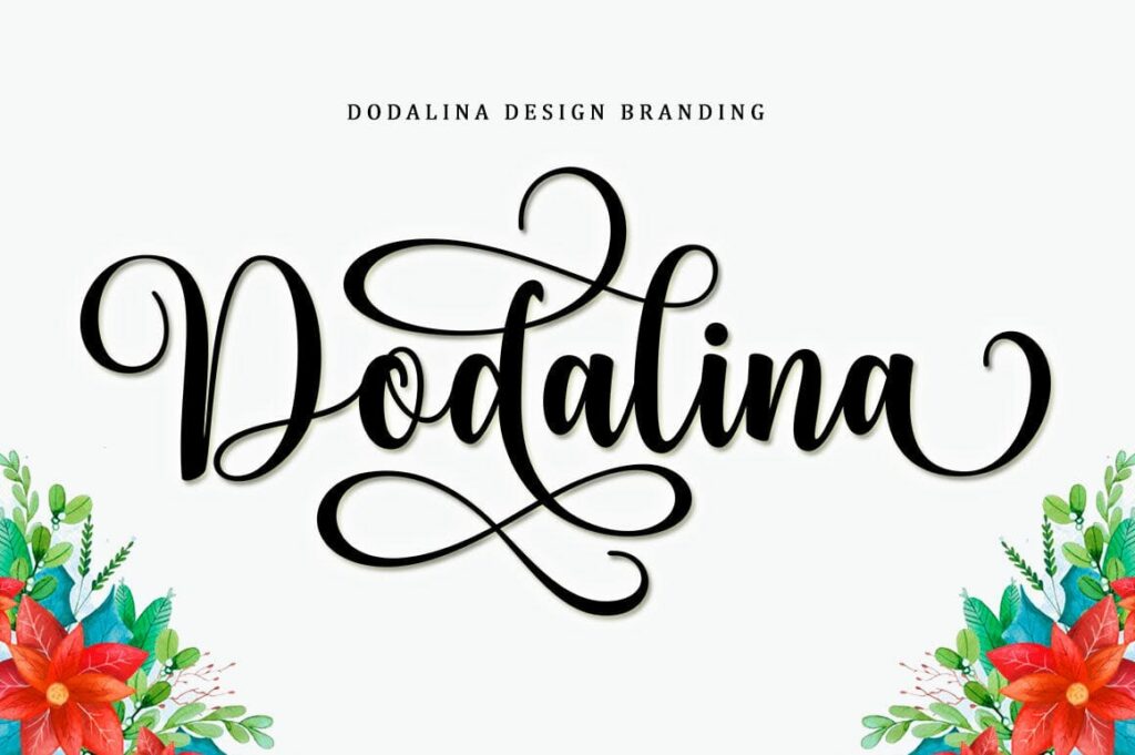 Bodaholic Script Font Poster 7