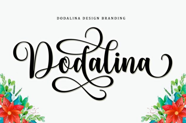 Bodaholic Script Font Poster 7