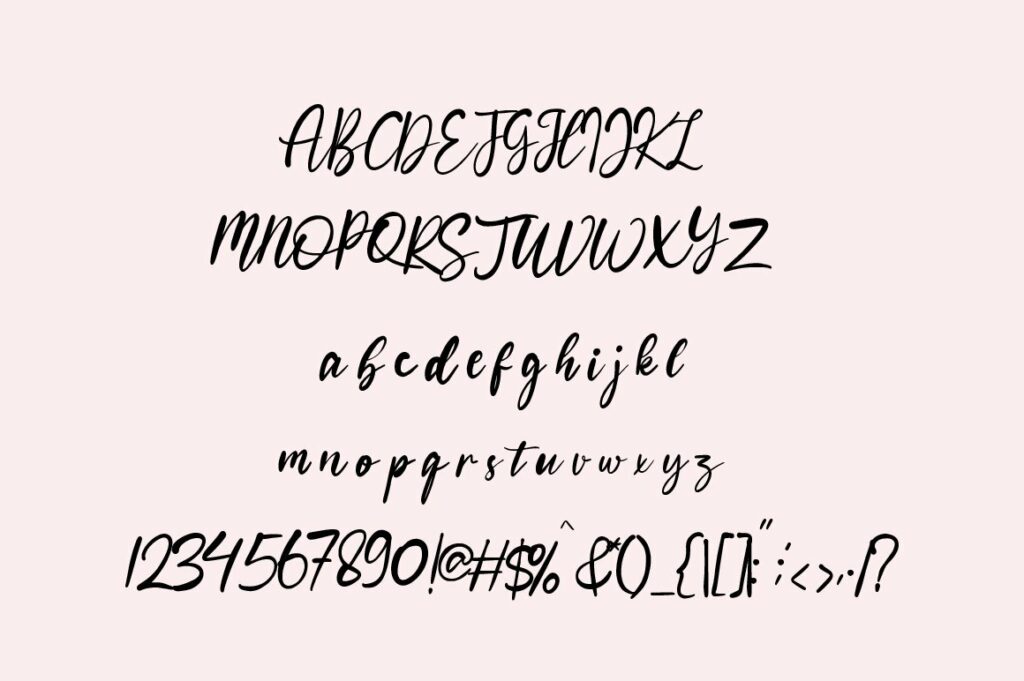 Bohemian Script Font Poster 3