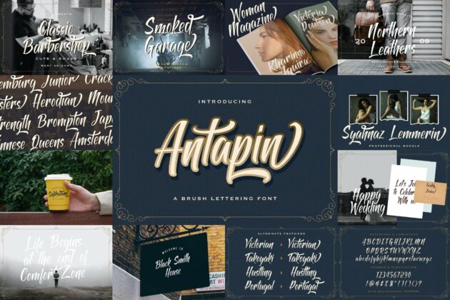 Bold Script Font Bundle Vol 1 Poster 1