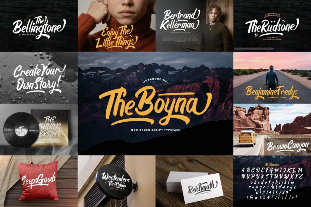 Bold Script Font Bundle Vol 1 Poster 2