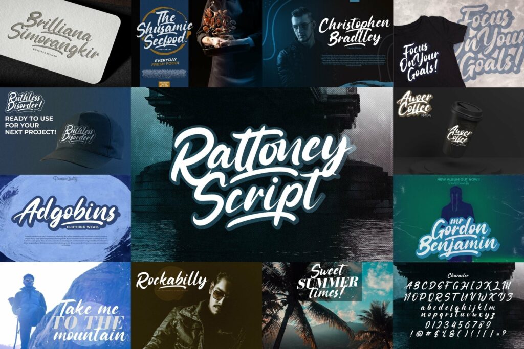 Bold Script Font Bundle Vol 1 Poster 8