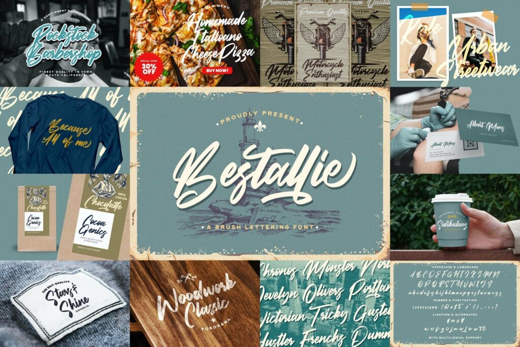 Bold Script Font Bundle Vol 1 Poster 9