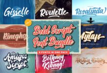 Bold Script Font Bundle Vol 2 Poster 1
