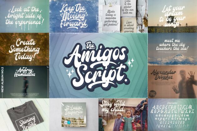 Bold Script Font Bundle Vol 2 Poster 3