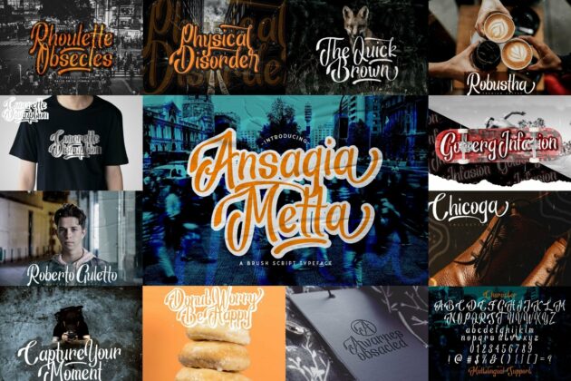 Bold Script Font Bundle Vol 3 Poster 2